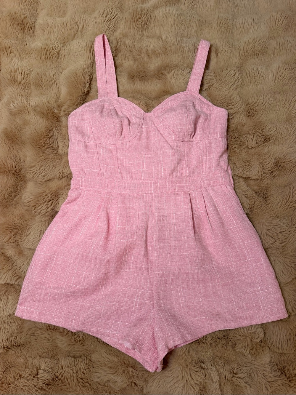 Women's Pink Sweetheart Romper